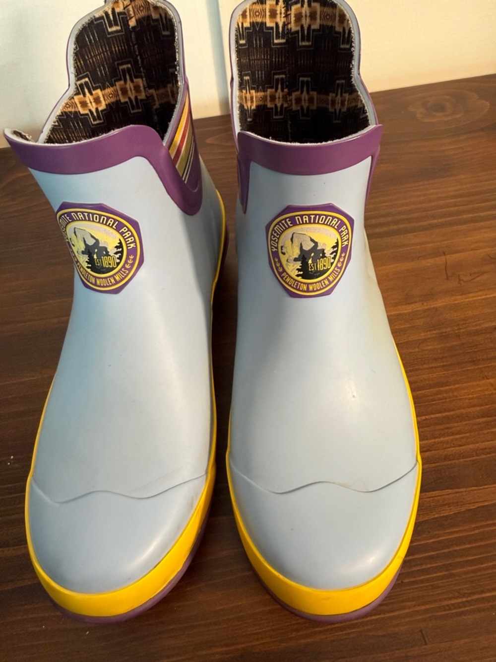 Pendleton Yosemite Rain Boots Short Rubber Boots Colorful Women 8 1/2 - Picture 12 of 12
